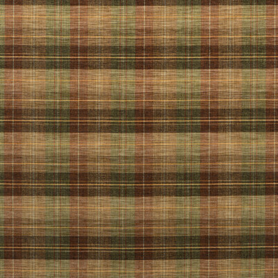 Mulberry Home FD598.P13.0 Clan Chenille Living Legends Fabric in Burnt Orange/Green/Nutmeg