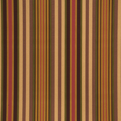 Mulberry FD616.T44.0 Regal Stripe Multipurpose Fabric in Gold/green/blackberry/Pink/Yellow