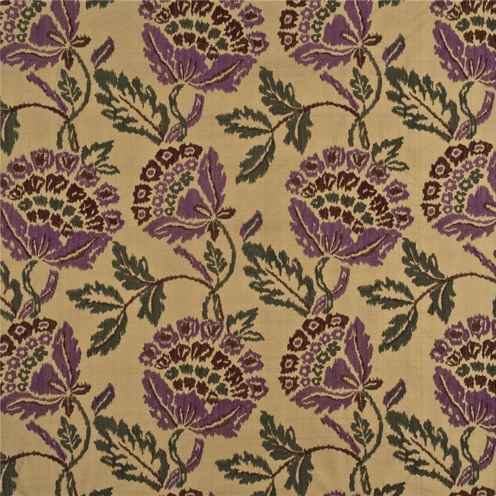 Mulberry Home FD670.V91.0 Oriana Silk Heirloom Fabric in Damson/Red