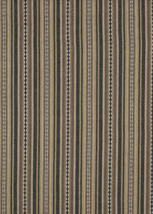 Mulberry Home FD731.A130.0 Dalton Stripe Bohemian Travels Fabric in Charcoal/Bronze