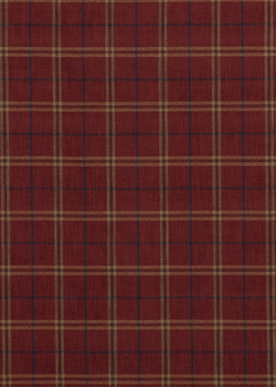 Mulberry Home FD744.V106.0 Haddon Check Bohemian Travels Fabric in Red