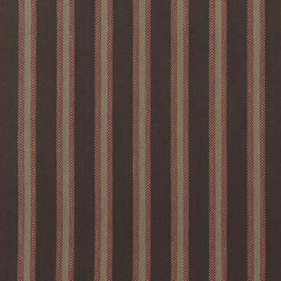 Mulberry Home FD760.A132.0 Chester Stripe Festival Fabric in Woodsmoke/Russet