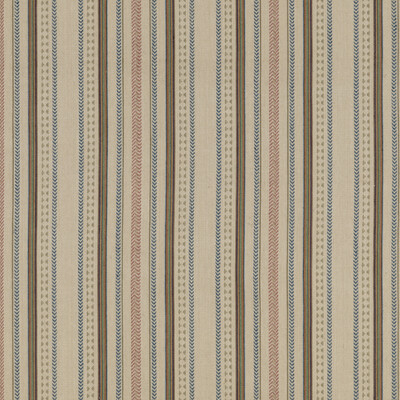 Mulberry FD788.G34.0 Racing Stripe Multipurpose Fabric in Denim/Blue/Beige/Multi