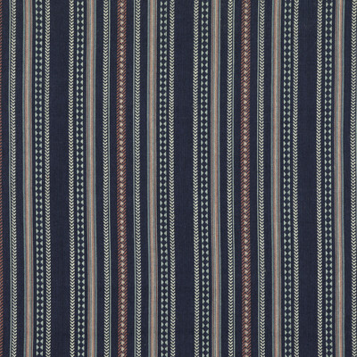 Mulberry FD788.H10.0 Racing Stripe Multipurpose Fabric in Indigo/Blue