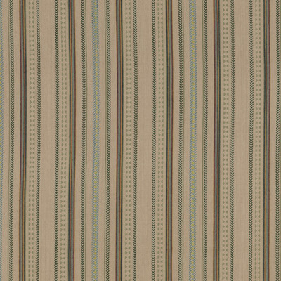Mulberry FD788.R106.0 Racing Stripe Multipurpose Fabric in Lovat/Green/Beige