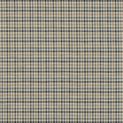 Mulberry FD810.H10.0 Babington Check Upholstery Fabric in Indigo/Blue/Beige/Brown