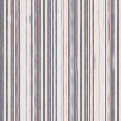 Mulberry Fd814.g103.0 Spinnaker Stripe Multipurpose Fabric in Indigo/red/Blue/Red