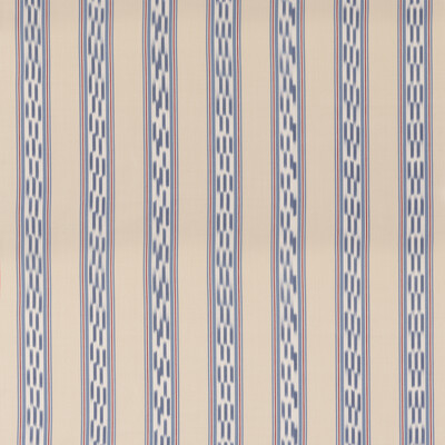 Mulberry Fd819.g103.0 Breezy Stripe Multipurpose Fabric in Blue/red/Blue/Red/Beige