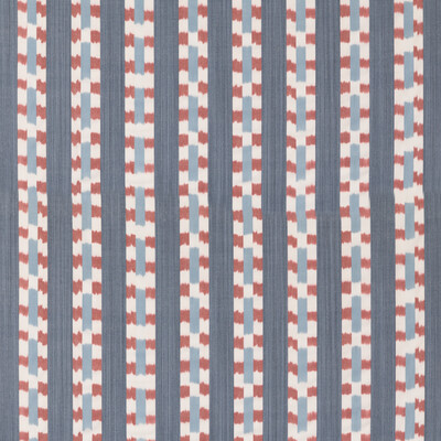 Mulberry Fd822.g103.0 Wayfarer Stripe Multipurpose Fabric in Blue/red/Blue/Red