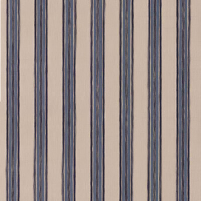 Mulberry Fd829.h10.0 Falmouth Stripe Multipurpose Fabric in Indigo/Blue