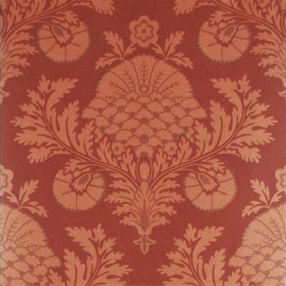 Mulberry Home FG052.M29.0 Palace Damask Imperial Wallcovering in Copper/Red