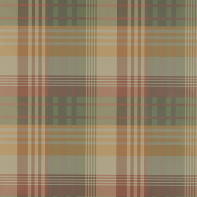 Mulberry Home FG079.T30.0 Ancient Tartan Bohemian Romance Wallcovering in Spice