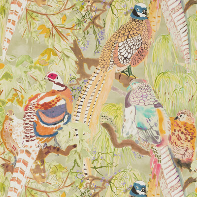 Mulberry Home FG085.Y101.0 Game Birds Modern Country Wallcovering in Multi