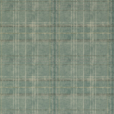 Mulberry Home FG086.R11.0 Shetland Plaid Modern Country Wallcovering in Teal