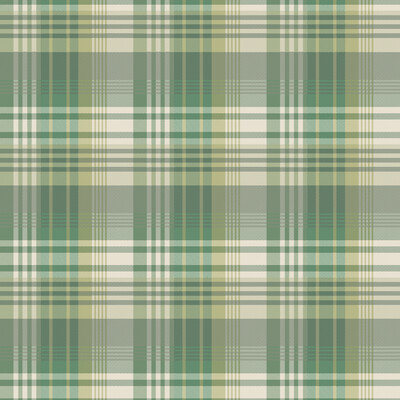 Mulberry FG100.S16.0 Mulberry Ancient Tartan Wallcovering in Emerald