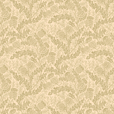 Mulberry Fg108.r106.0 Mulberry Thistle Wallcovering in Lovat/Green/Beige
