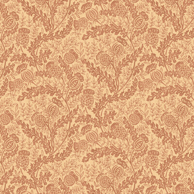 Mulberry Fg108.v55.0 Mulberry Thistle Wallcovering in Russet/Red/Beige