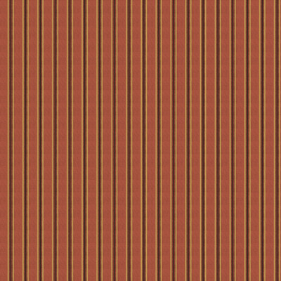 Mulberry Fg109.v55.0 Somerton Stripe Wallcovering in Russet/Red/Yellow
