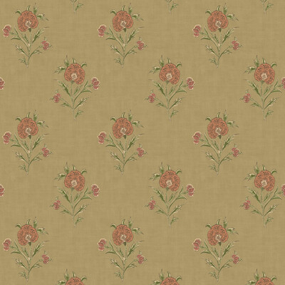 Mulberry Fg111.r107.0 Somerton Wallcovering in Moss/Green/Red
