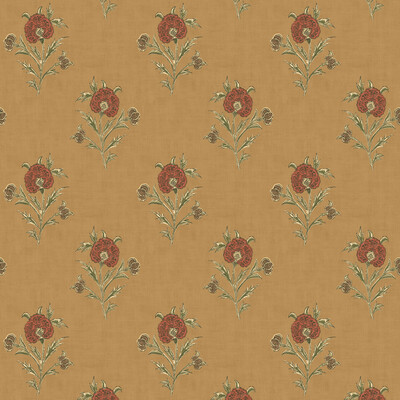 Mulberry Fg111.t128.0 Somerton Wallcovering in Ochre/Yellow/Green/Red