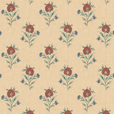 Mulberry Fg111.v117.0 Somerton Wallcovering in Red/green/Beige/Red/Green