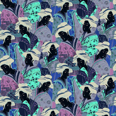 Gaston Y Daniela GDT1597.002.0 Matsuyama Multipurpose Fabric in Multi