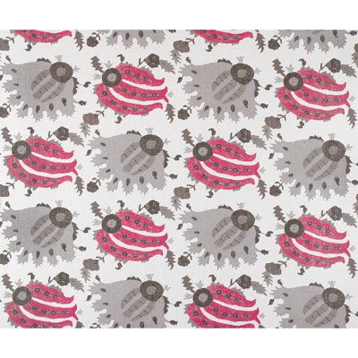 Gaston Y Daniela GDT5044.004.0 Inigo Multipurpose Fabric in Berenjena/an/Pink/Grey