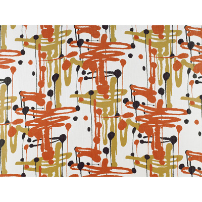 Gaston Y Daniela GDT5132.005.0 Pensacola Multipurpose Fabric in Naranja/onyx/Multi/Orange/Black