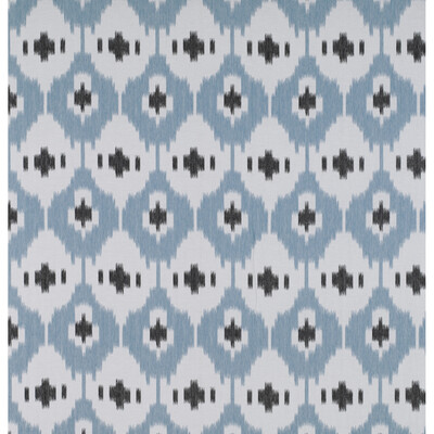Gaston Y Daniela GDT5315.006.0 Panarea Drapery Fabric in Azul Claro/onyx/Multi/Turquoise/Black