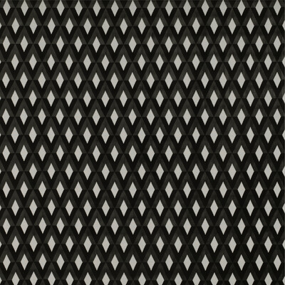 Gaston Y Daniela GDT5342.001.0 San Piero Upholstery Fabric in Blanco/onyx/Black/Grey