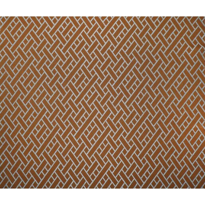 Gaston Y Daniela GDT5374.5.0 Nairobi Upholstery Fabric in Naranja/Orange/White