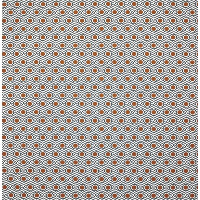 Gaston Y Daniela GDT5400.3.0 Morley Upholstery Fabric in Naranja /Orange/Black/White
