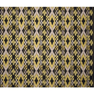 Gaston Y Daniela GDT5403.4.0 Queen Upholstery Fabric in Blk/amarillo/Black/Yellow/Ivory