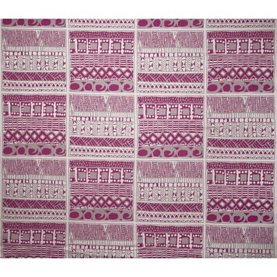 Gaston Y Daniela GDT5404.4.0 Suajili Multipurpose Fabric in Frambuesa /Fuschia/Grey/White