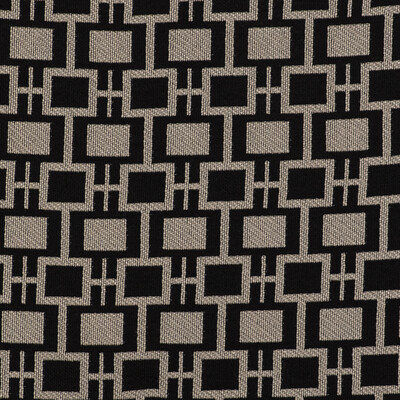 Gaston Y Daniela GDT5516.002.0 Series Upholstery Fabric in Lino/negro/Beige/Black
