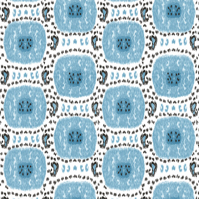 Gaston Y Daniela GDT5541.003.0 Gran Sol Multipurpose Fabric in Azul/Neutral/Blue/Black