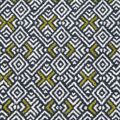 Gaston Y Daniela GDT5567.002.0 Inca Upholstery Fabric in Verde/White/Black/Green