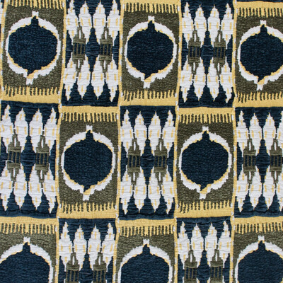 Gaston Y Daniela GDT5571.001.0 Cuzco Upholstery Fabric in Marron/Black/Gold/Beige
