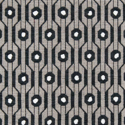 Gaston Y Daniela GDT5576.002.0 Almirante Upholstery Fabric in Topo/Grey/Black/White
