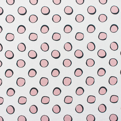 Gaston Y Daniela GDT5587.003.0 Solis Drapery Fabric in Blanco/rosa/White/Pink/Black