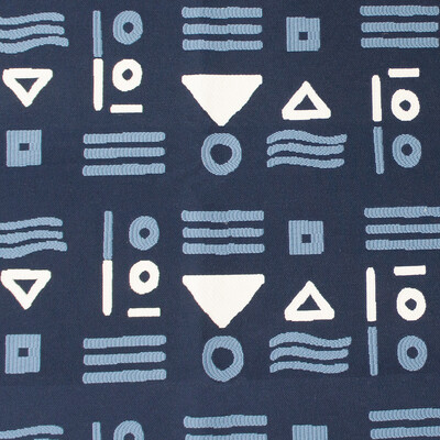 Gaston Y Daniela GDT5589.001.0 Pinzon Upholstery Fabric in Azul/Indigo/Blue/White