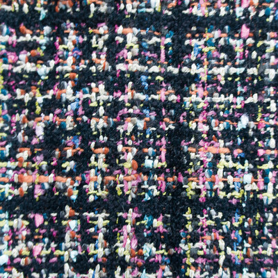 Gaston Y Daniela GDT5590.001.0 Tuch Upholstery Fabric in Black/Pink/Multi