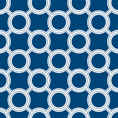 Gaston Y Daniela GDT5600.003.0 Aymara Multipurpose Fabric in Azul/Blue/White