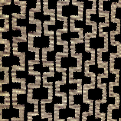 Gaston Y Daniela GDT5628.001.0 Ryu Upholstery Fabric in Onyx/Black/White