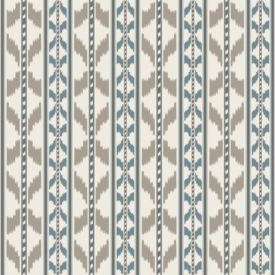 Gaston Y Daniela GDT5680.002.0 Cala Petita Drapery Fabric in Piedra Azul/Taupe/Blue