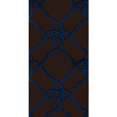 Gaston Y Daniela GDW5102.001.0 Verona Wallcovering Fabric in Chic/azul/Brown/Blue
