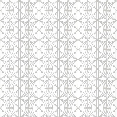 Gaston Y Daniela GDW5438.001.0 Carrusel Wallcovering Fabric in Blanco/gris/White/Light Grey