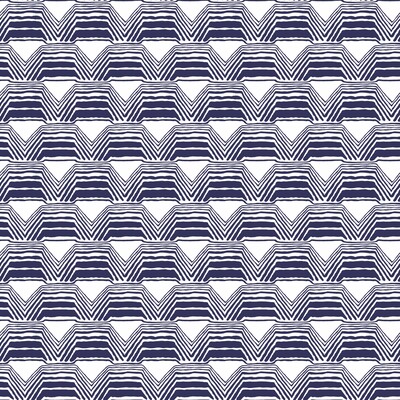 Gaston Y Daniela GDW5442.001.0 Dunas Wallcovering Fabric in Navy/White/Indigo/Dark Blue