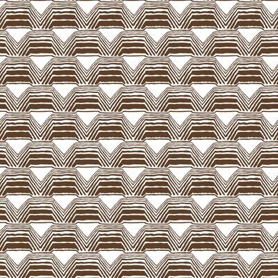 Gaston Y Daniela GDW5442.003.0 Dunas Wallcovering Fabric in Chocolate/White