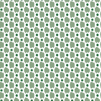 Gaston Y Daniela GDW5443.002.0 Spots Wallcovering Fabric in Verde/White/Green/Olive Green